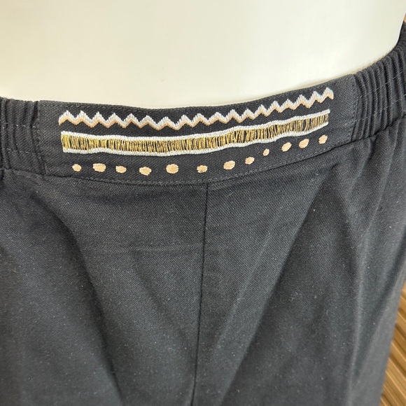 Saint Germain Black Tan Jacket Skirt Pants Vest Exotic Design Vintage Size XL - Picture 9 of 15